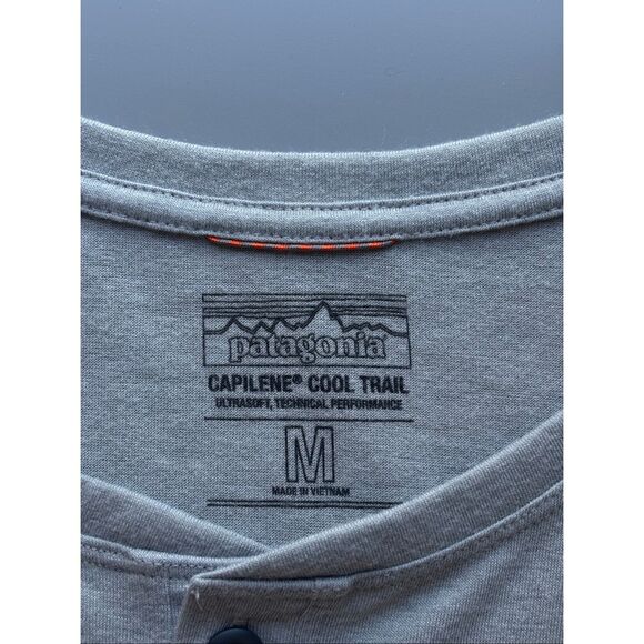 Patagonia Women's Capilene Cool Trail Bike Henley gray medium - Picture 5 of 12